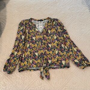 INC International Concepts Multicolor Floral Blouse